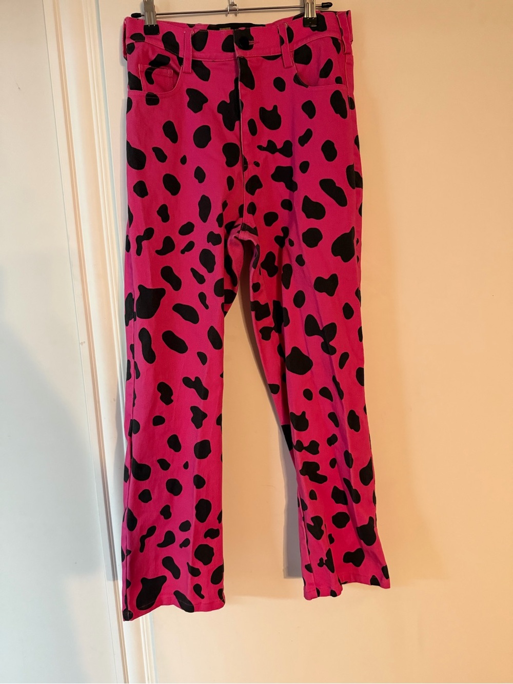 Finesse Women’s Pink Cow Print Jeans